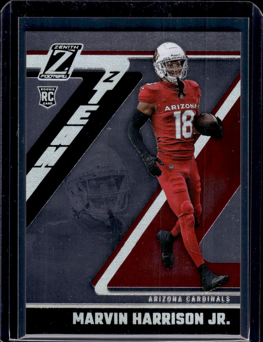 Marvin Harrison Jr. Rookie Card Z Team 2024 Panini Zenith #6 Arizona Cardinals: Panini Select, Prizm, Mosaic, Contenders, Zenith, Phoenix, Illusions, Absolute, Rookie NFL Sports Trading Cards, SP, SSP, Cards, Football Cards for Sale Near Me, Superbowl & Hall of Fame Player Cards,