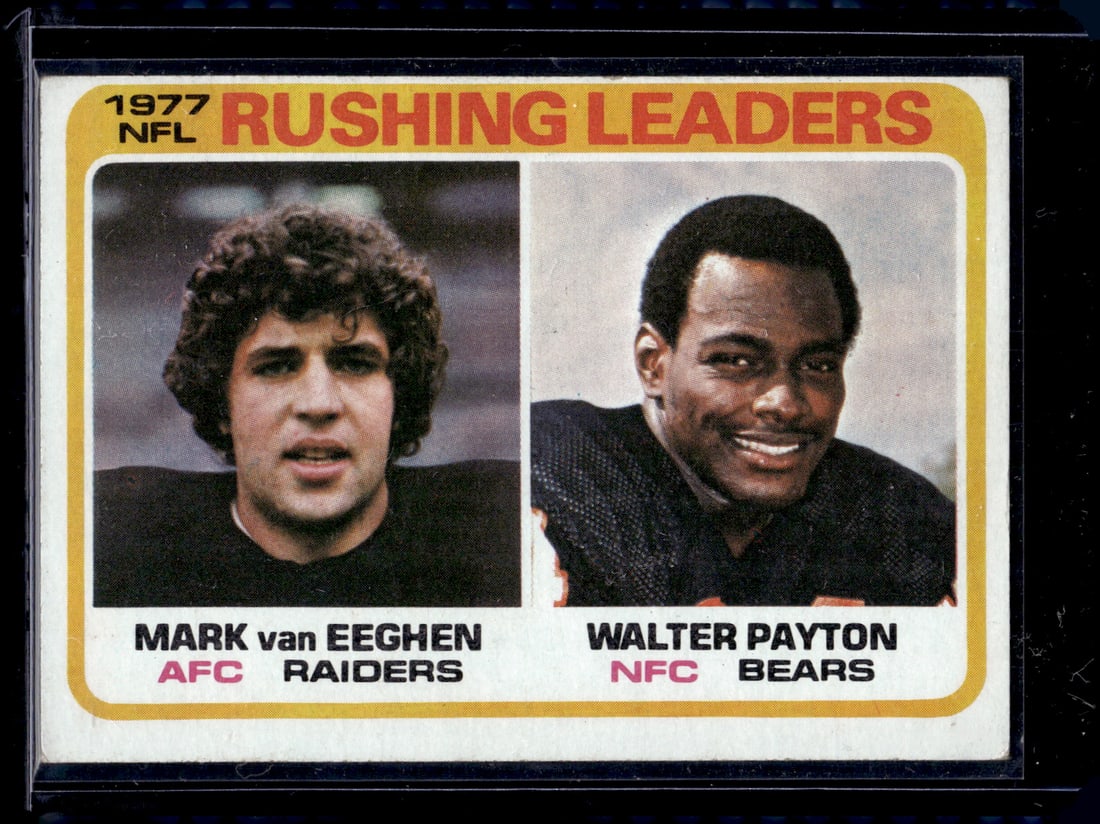 1977 NFL Rushing Leaders Walter Payton 1978 Topps #333 (1 of 2)