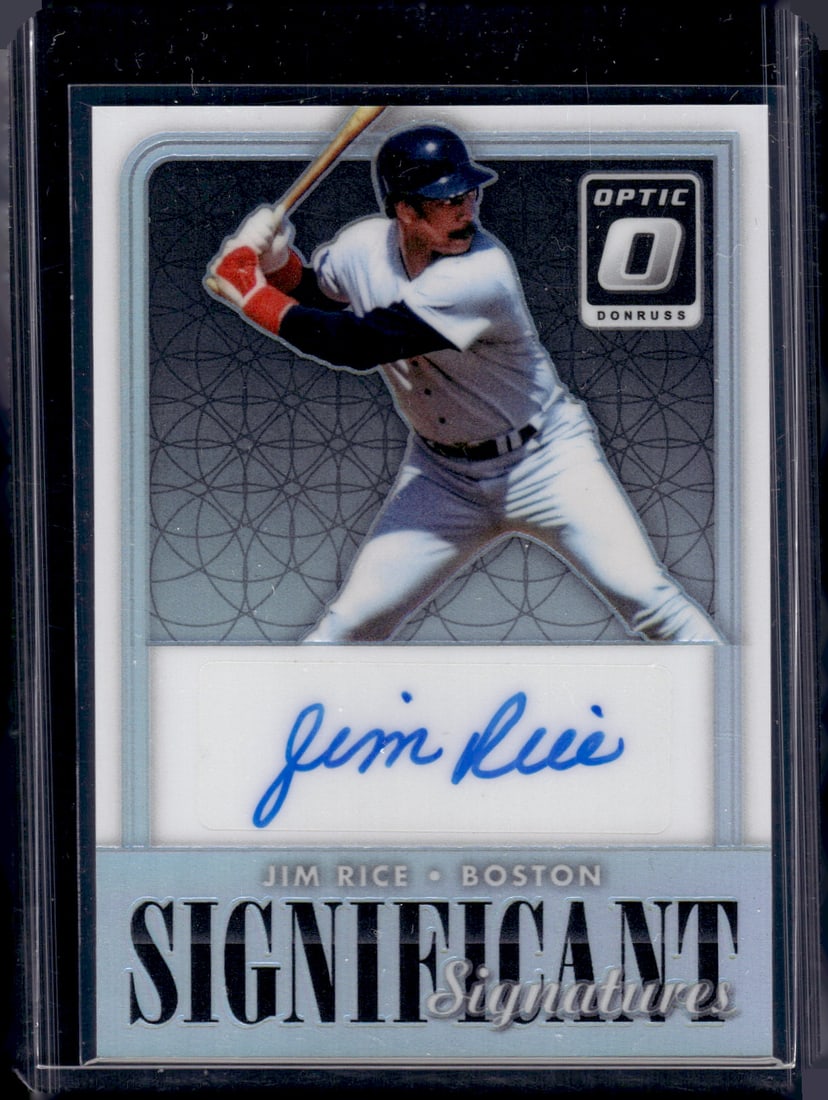 Jim Rice Holo Prizm Auto 2016 Donruss Optic #SSJR Boston Red Sox (1 of 2)