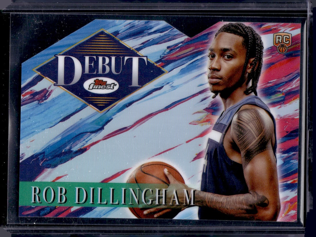 Rob Dillingham Rookie Debut Die Cut Refractor 2024-25 Topps Finest #D-3 (1 of 2)