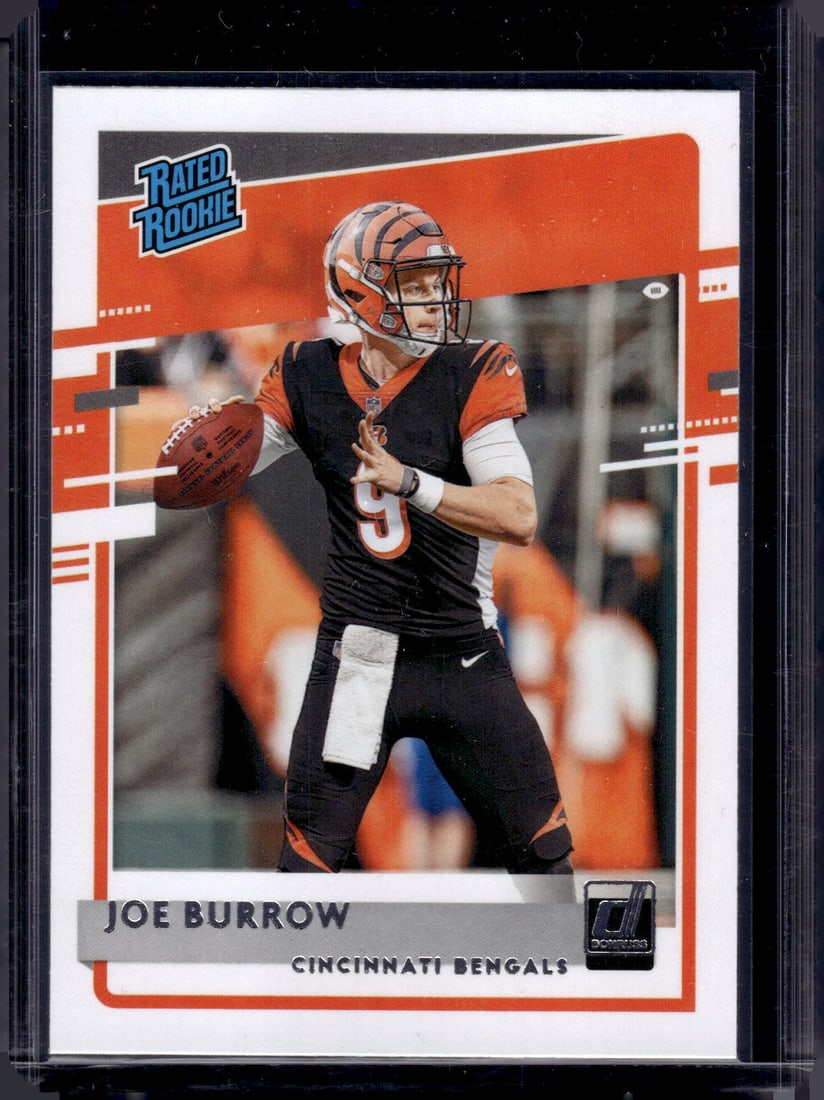 Joe Burrow Rookie Card 2020 Panini Donruss #301 Cincinnati Bengals (1 of 2)