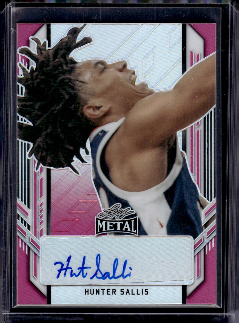 Hunter Sallis Pink Auto /25 2022 Leaf Metal #PA-HS1 (1 of 2)