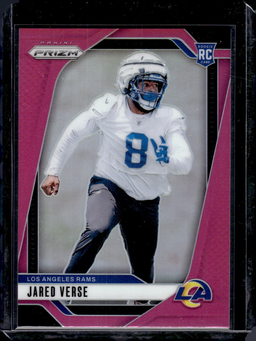Jared Verse Rookie Card Pink Prizm 2024 Panini Prizm #341 Los Angeles Rams (1 of 2)