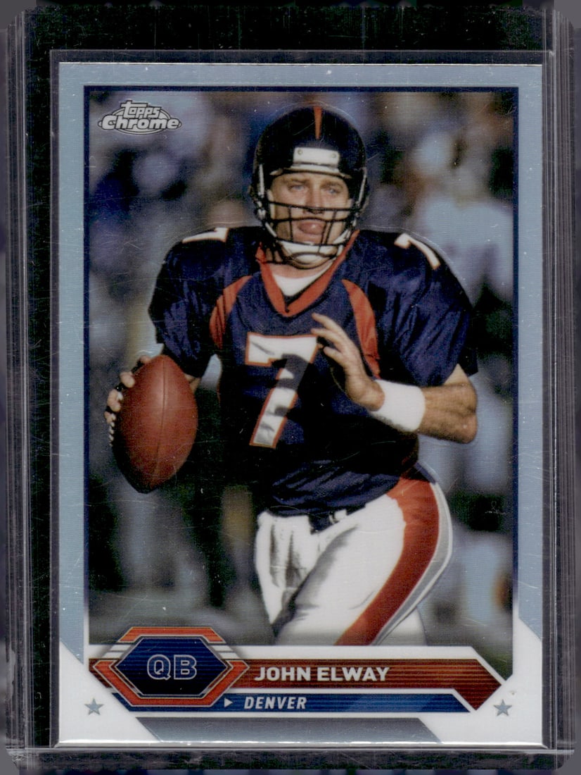 John Elway Topps Chrome Refractor 2023 Topps Composite #7 Denver Broncos (1 of 2)