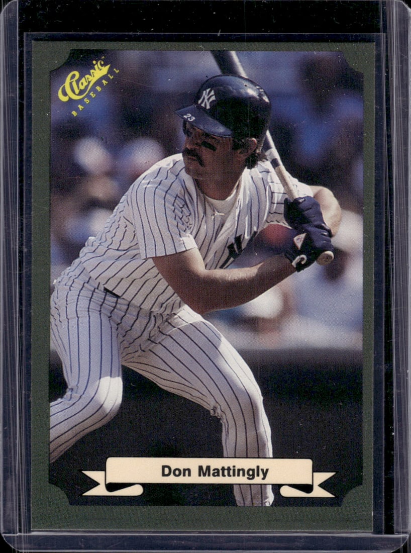 Don Mattingly 1987 Classic #10 New York Yankees: Classic Vintage Baseball MLB Trading & Sports Cards, Old Sports Cards for Sale Near Me, Auction Memorabilia Lots for Sale On Line, World Series & Hall of Fame Players
