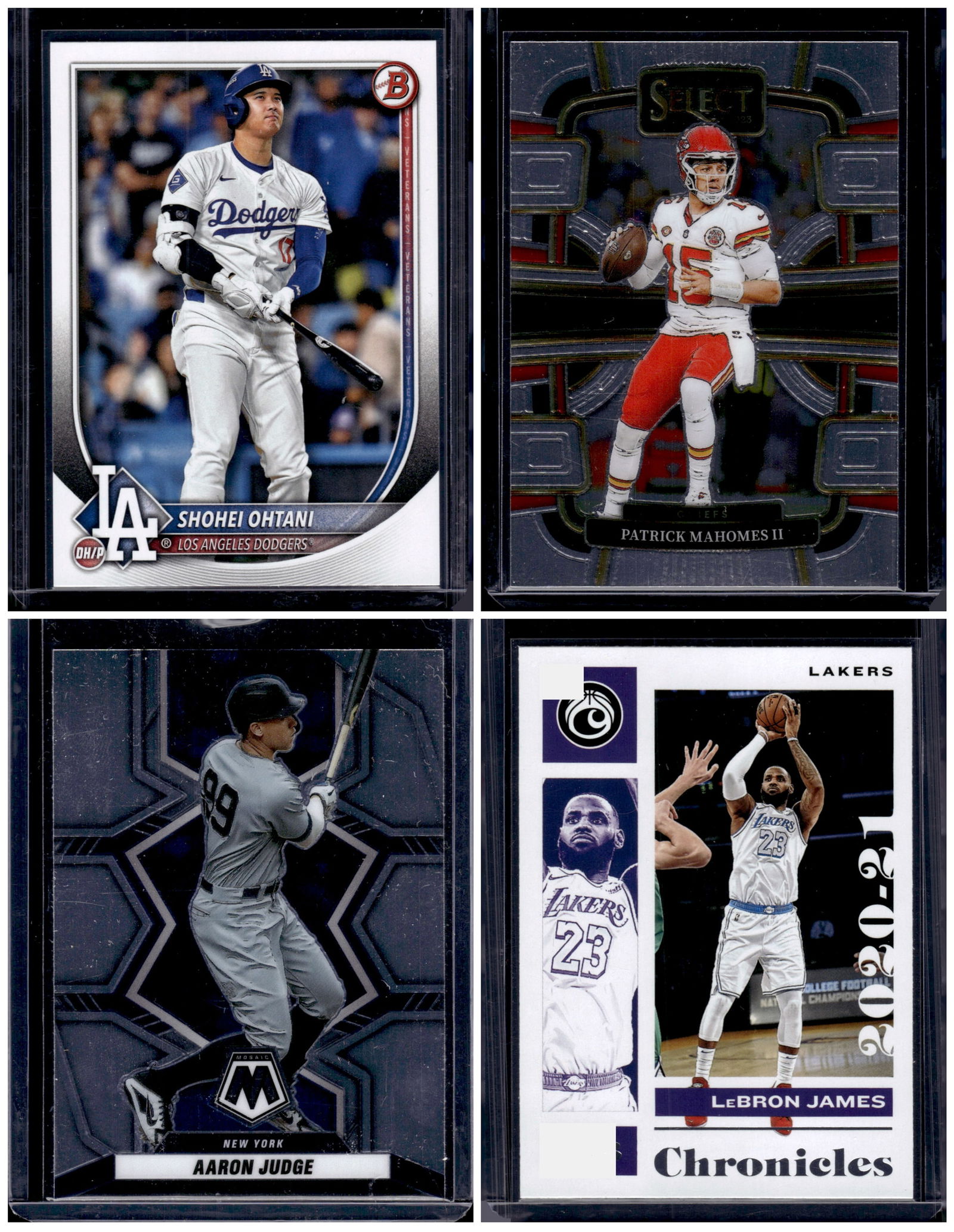 Lot of 4 NFL Prizms & Refractors. Maxx Crosby, Steve Young, Derrick Henry, Randy Moss (1 of 2)