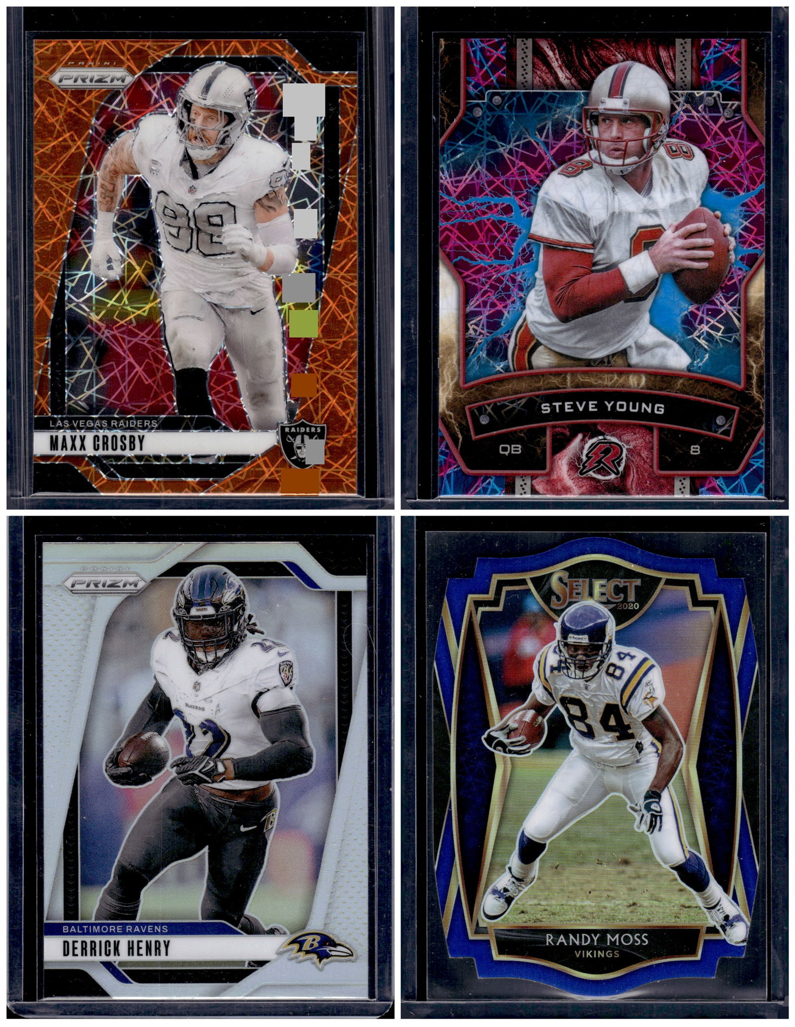 Lot of 4 Marvin Harrison Jr. Rookie Cards. All Panini, All Different: Panini Select, Prizm, Mosaic, Contenders, Zenith, Phoenix, Illusions, Absolute, Rookie NFL Sports Trading Cards, SP, SSP, Cards, Football Cards for Sale Near Me, Superbowl & Hall of Fame Player Cards,