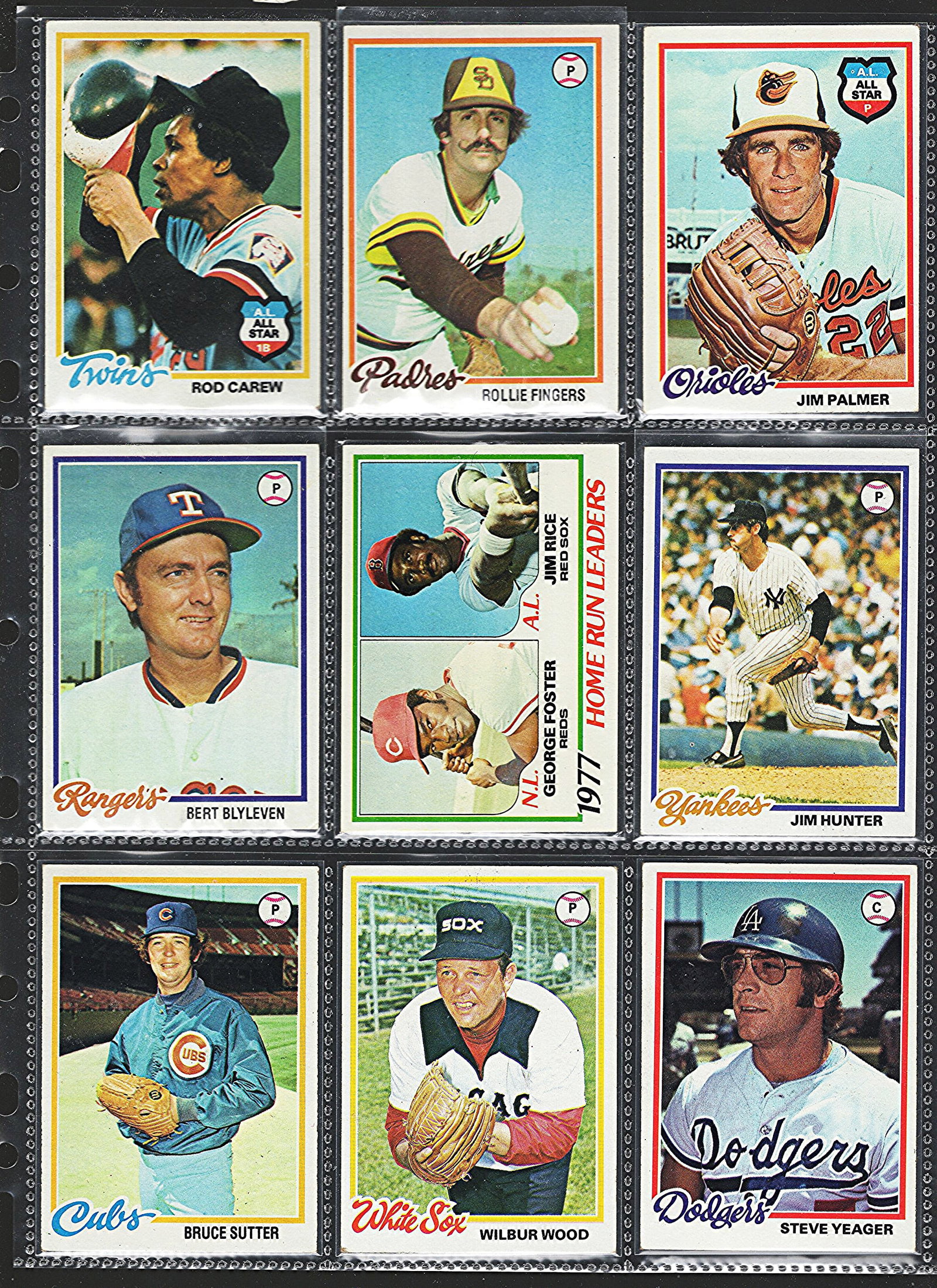 1978 Topps Vintage Baseball Cards - Multiple MLB Hall of Fame Players (1 of 2)