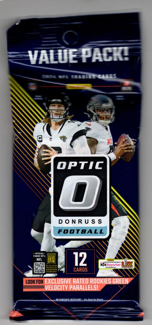 2024-25 Donruss Optic Football Card HANGER VALUE PACK - Downtown Jayden Daniels Sports Card (1 of 1)