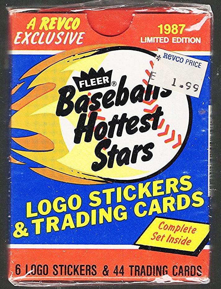 1987 Fleer Baseball's Hottest Stars Set Revco Limited Edition: 44 Cards & 6 Stickers (1 of 2)