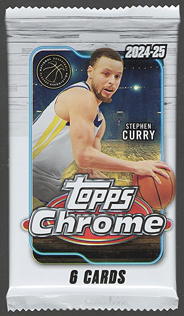 2024-25 Topps Chrome Basketball Cards MEGA BOX PACK: Topps Chrome Basketball NBA Trading & Sports Cards, Victor Wembanyama, Brandon Miller, Amen Thompson, Scoot Henderson, Ausar Thompson, Autographs, Signatures, Green Topps Logo Refractor, Auction Lots 