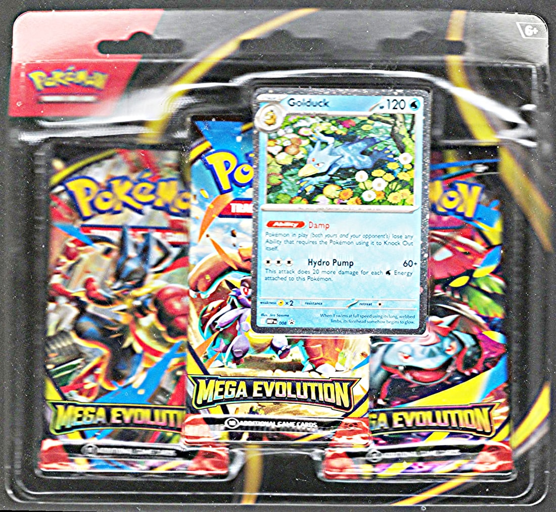2025 Pokemon Mega Evolutions Blister 3 Pack Blister Booster Pack Set (1 of 1)