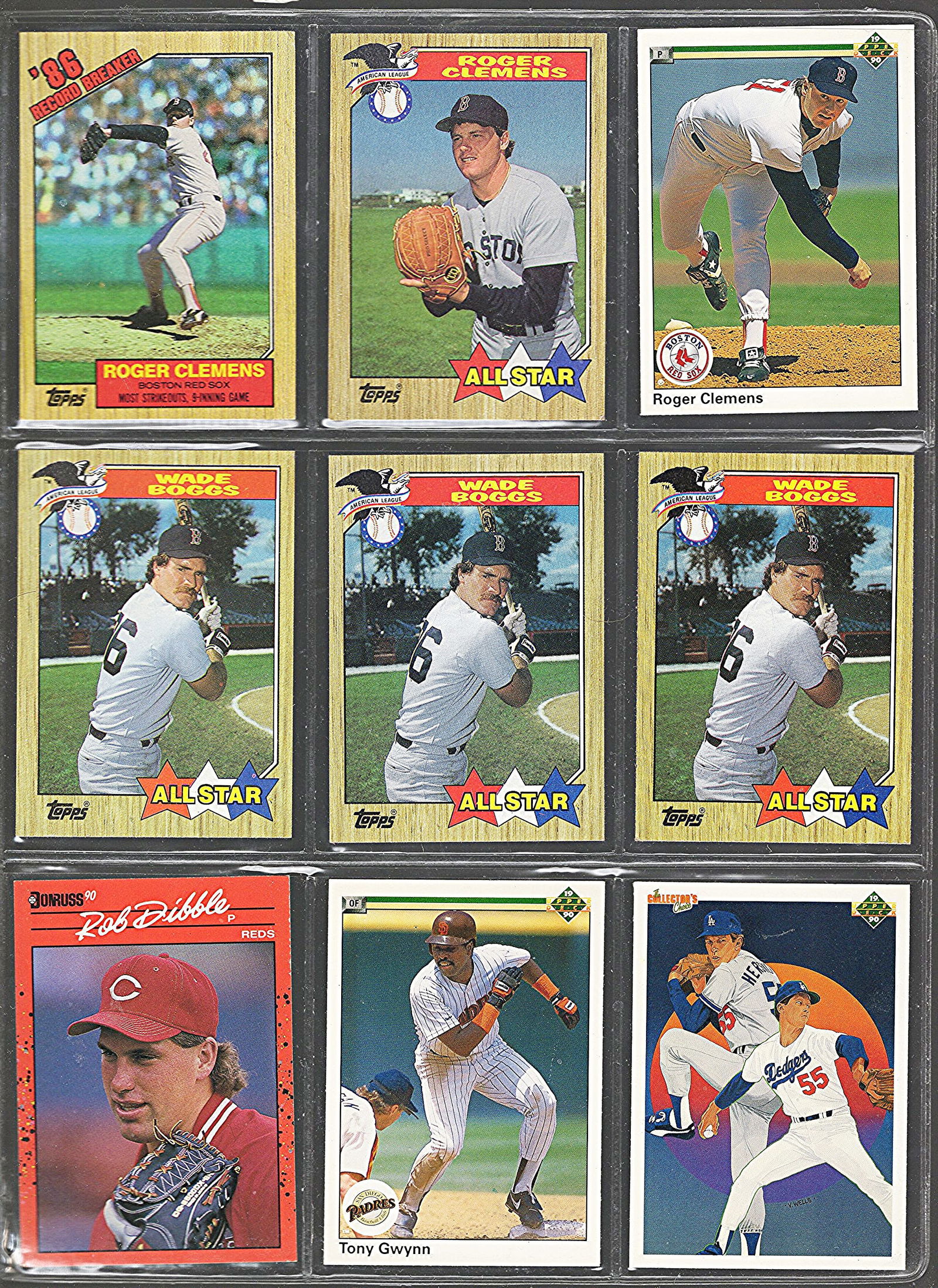 1987 & 1990 Topps, Donruss, & Upper Deck Vintage Baseball Cards - Multiple MLB Hall of Fame Players (1 of 2)