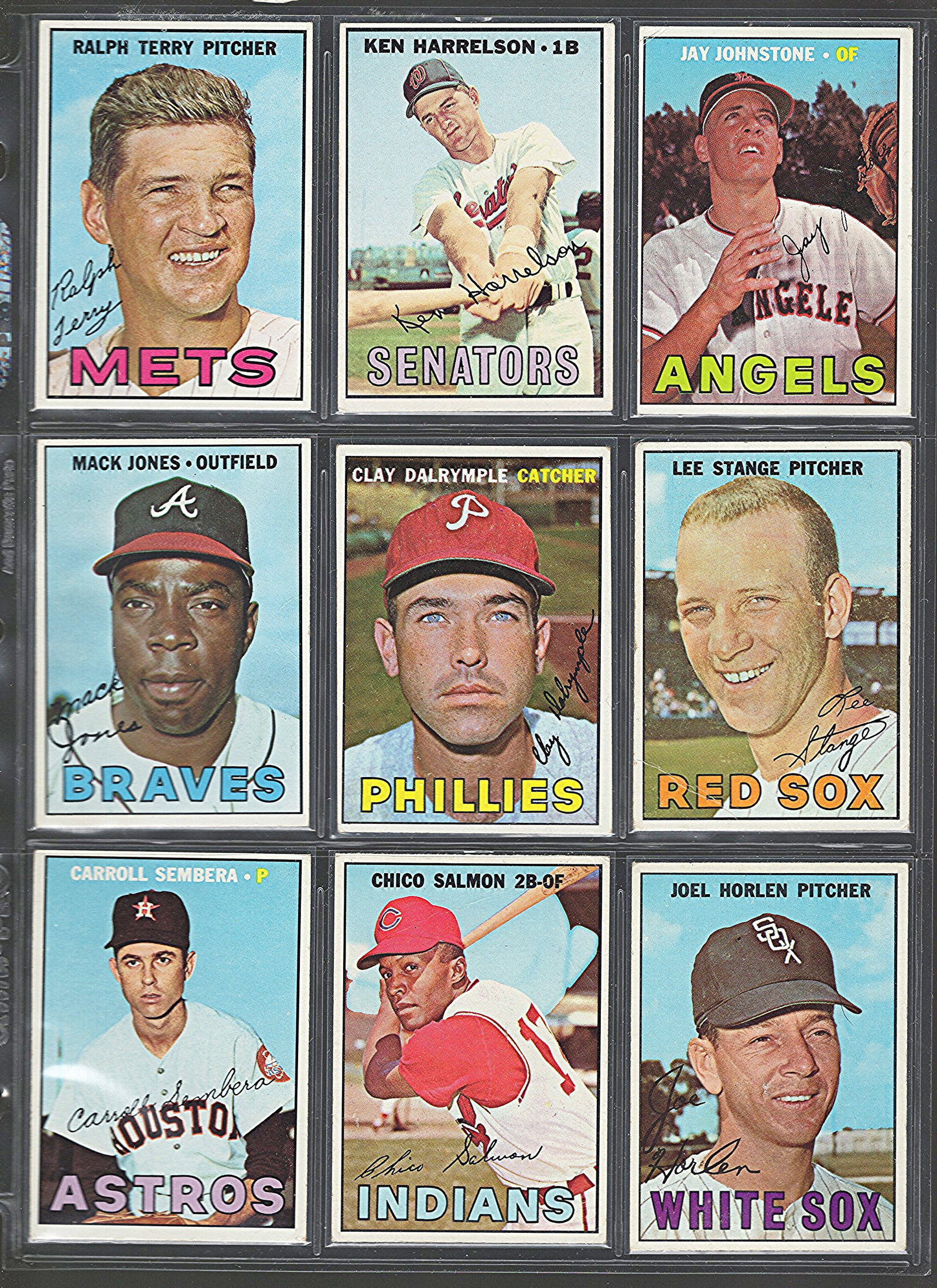 1967 Topps Vintage Football Cards - Multiple MLB Hall of Fame Players: Topps Baseball MLB Trading & Sports Cards, Sports Cards for Sale Near Me, World Series & Hall of Fame Players Memorabilia, Refractors, X-Fractors, Numbered, SP, SSP, Valuable Auction Memorabilia Lots 