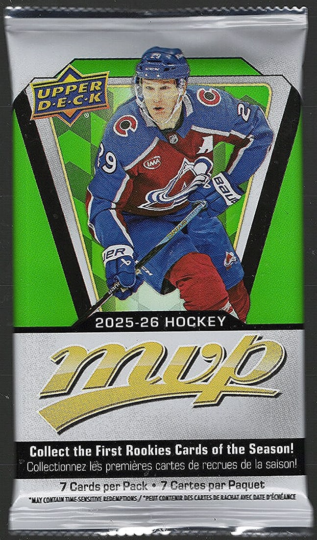 2025-26 Upper Deck MVP Hockey Blaster Box Pack - NHL Sports Trading Card (1 of 1)