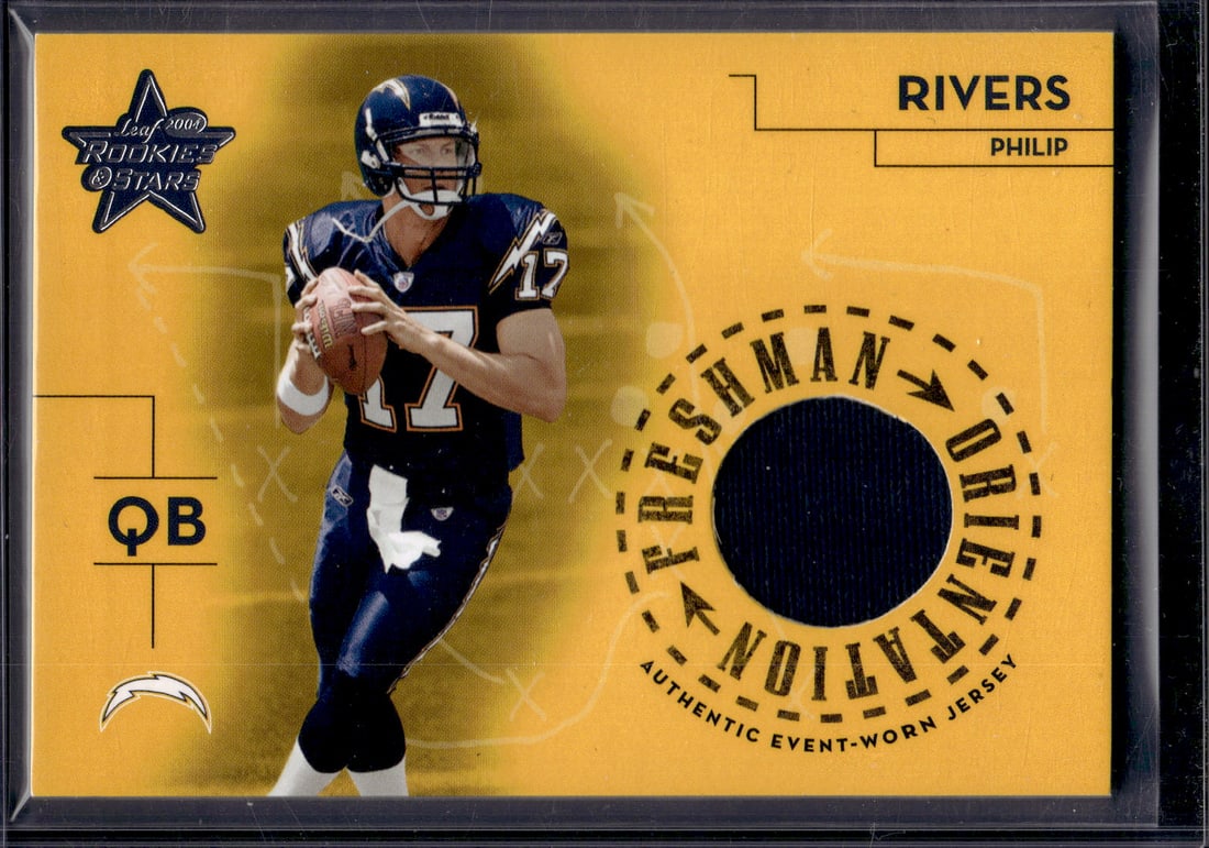 Philip Rivers Patch /500 2004 Playoff Rookies & Stars #FO-4 Chargers (1 of 2)