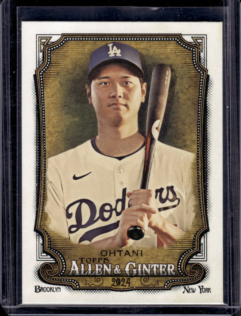 Shohei Ohtani 2024 Topps Allen & Ginter #97 Los Angeles Dodgers: Topps Baseball MLB Trading & Sports Cards, Sports Cards for Sale Near Me, World Series & Hall of Fame Players Memorabilia, Refractors, X-Fractors, Numbered, SP, SSP, Valuable Auction Memorabilia Lots 