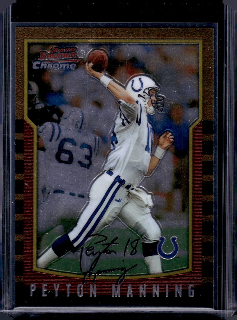 Peyton Manning 2000 Bowman Chrome #112 Indianapolis Colts (1 of 2)