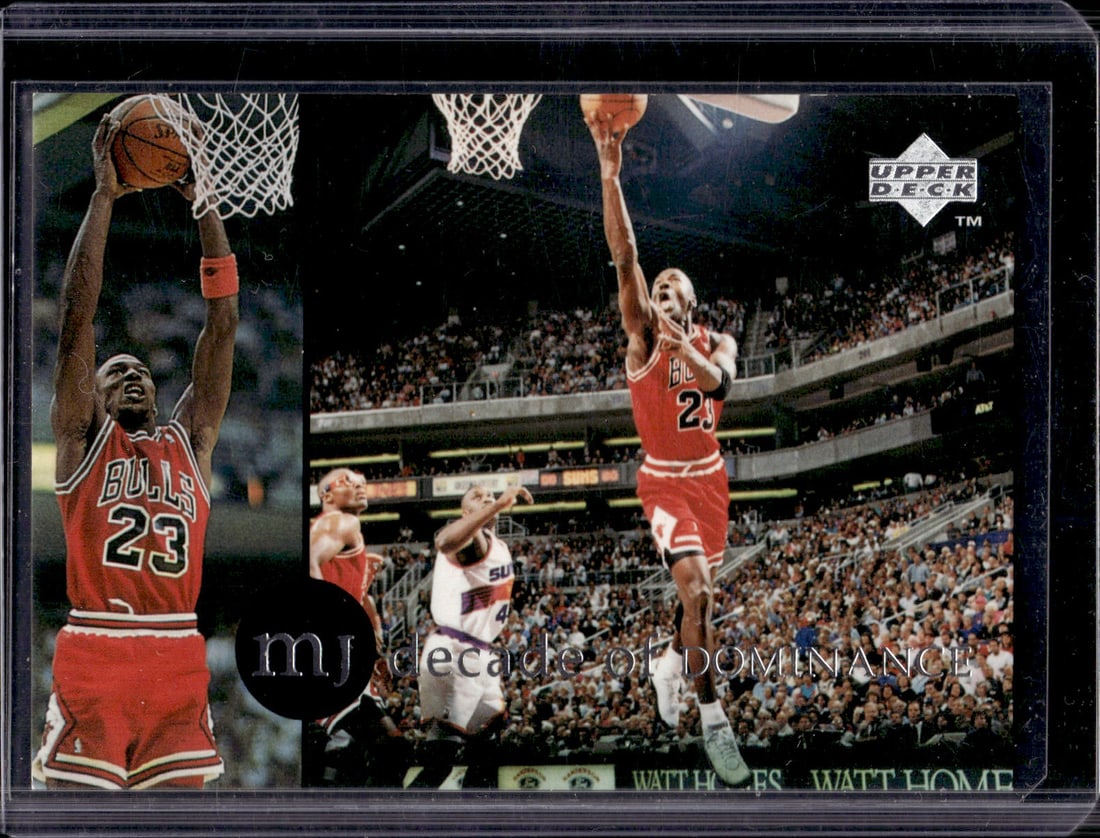 Michael Jordan Decade of Dominance 1994-95 Upper Deck #J8 Chicago Bulls: Upper Deck, Basketball NBA Trading & Sports Cards, Sports Cards for Sale Near Me, Chrome, Refractor, SP, SSP, Valuable Auction Memorabilia Lots Sold On Line, NBA Championship & Hall of Fame Player Car