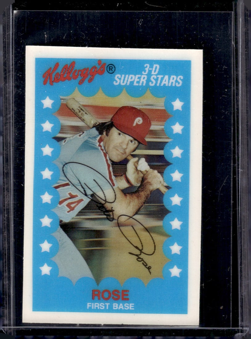 Pete Rose 1982 Kellogg's 3-D Super Stars #18 Cincinnati Reds (1 of 2)