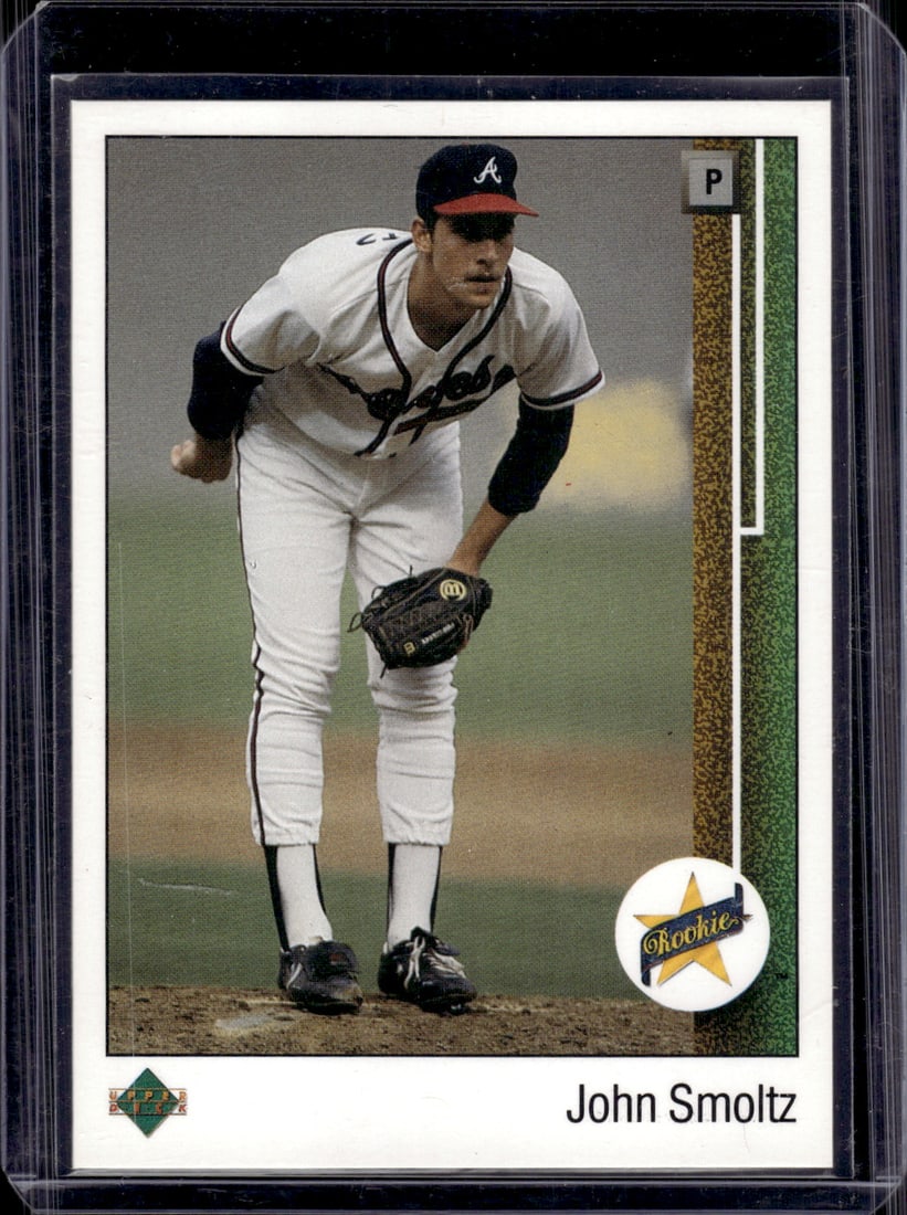 John Smoltz Rookie Card 1989 Upper Deck #17 Atlanta Braves (1 of 2)