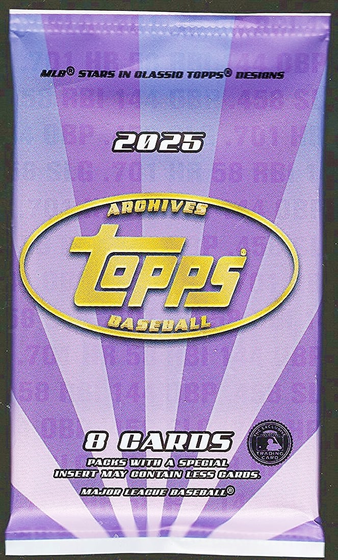 2025 Topps Baseball Flagship Collection Series 2 Exclusive 8 Card Archives Bonus Pack of Costco (1 of 1)