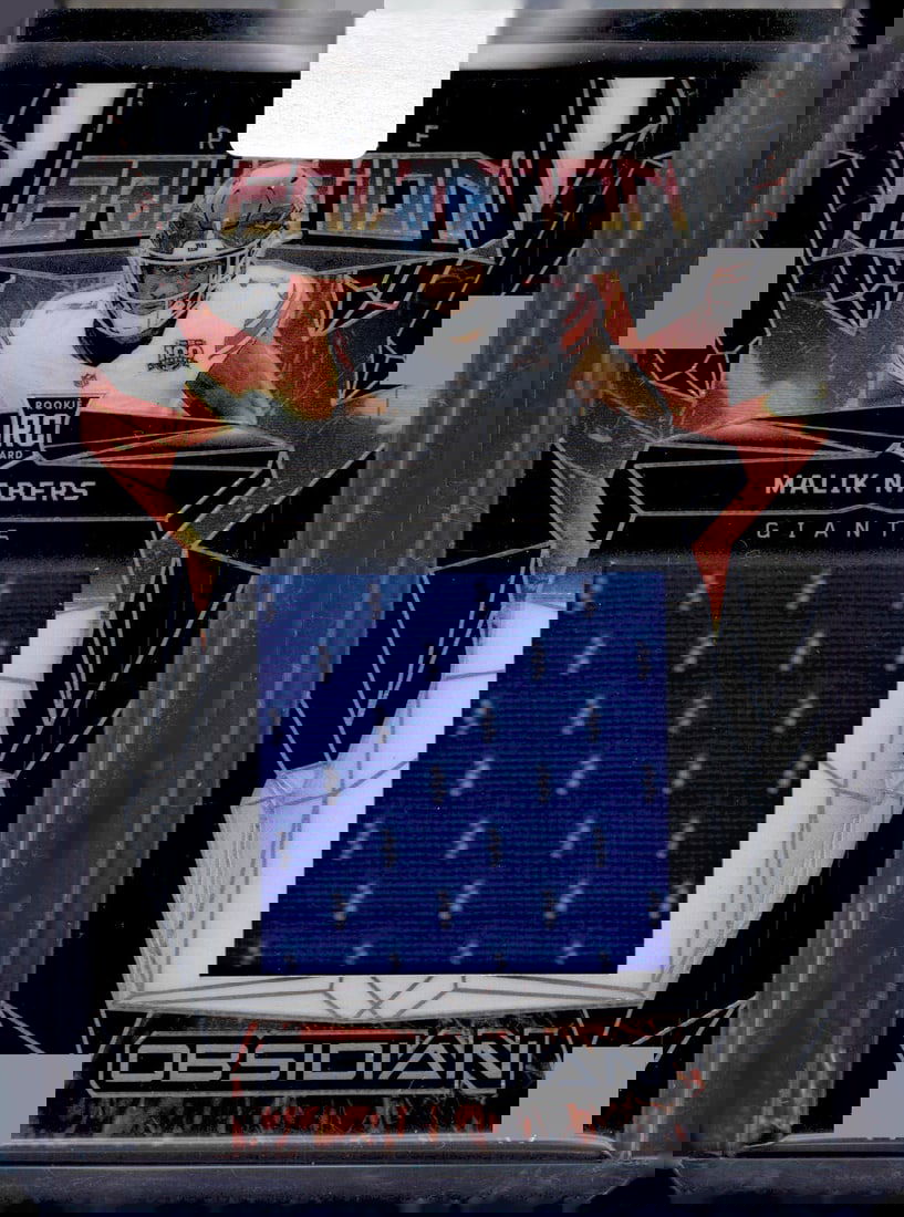 Malik Nabers Rookie Eruption Patch 2024 Panini Obsidian #ERM-MNS New York Giants: Panini Select, Prizm, Mosaic, Contenders, Zenith, Phoenix, Illusions, Absolute, Rookie NFL Sports Trading Cards, SP, SSP, Cards, Football Cards for Sale Near Me, Superbowl & Hall of Fame Player Cards,