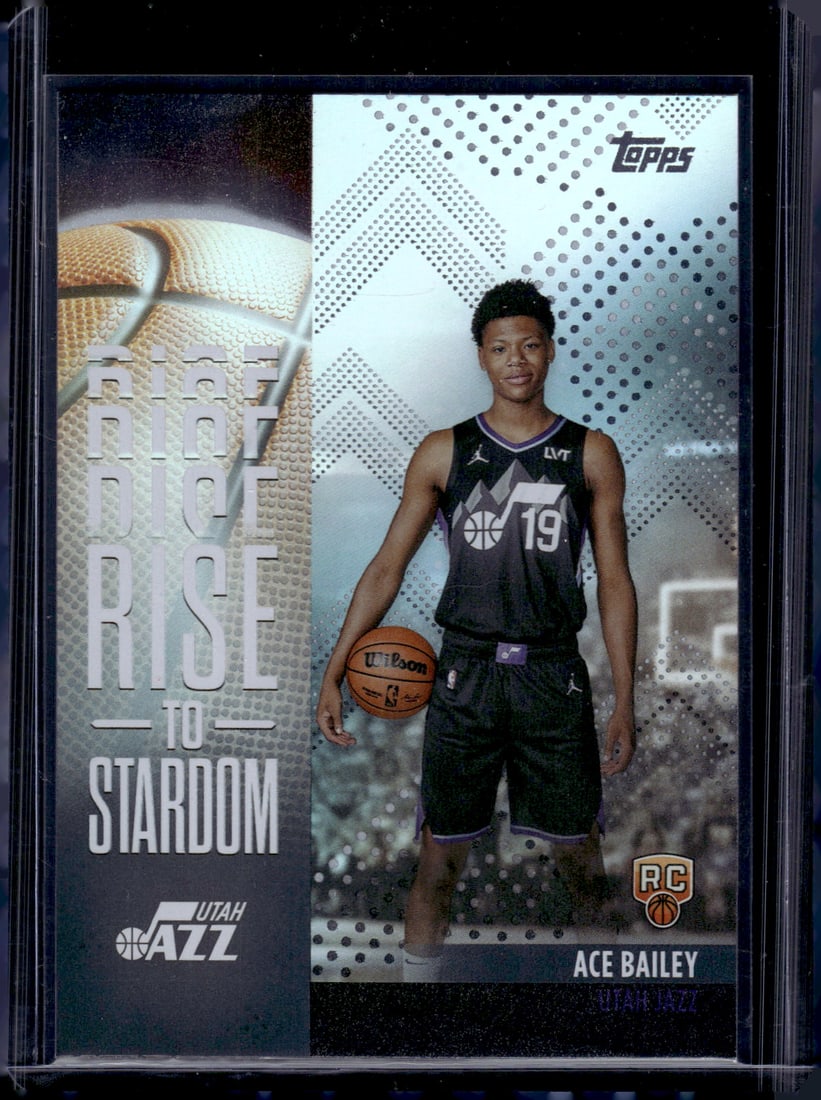 Ace Bailey Rookie Card Rise to Stardom Foil 2025-26 Topps #RTS-5 Utah Jazz (1 of 2)