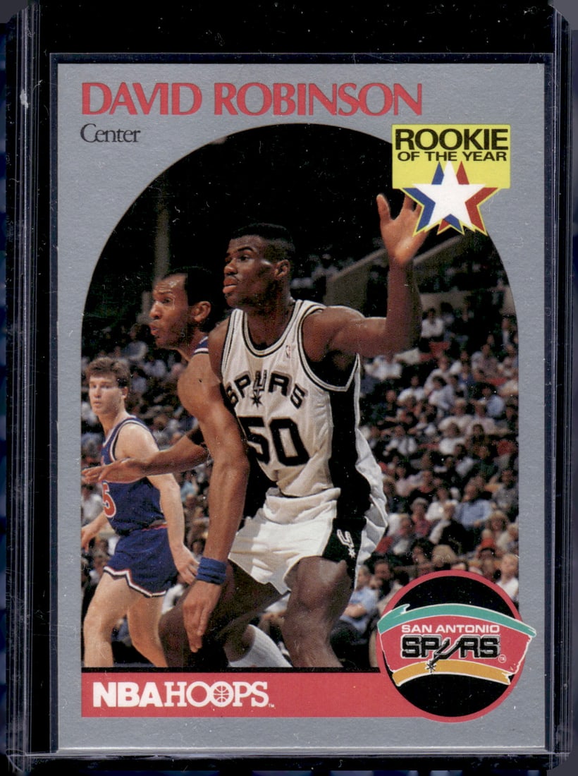 David Robinson Rookie of the Year 1990-91 NBA Hoops #270 San Antonio Spurs (1 of 2)