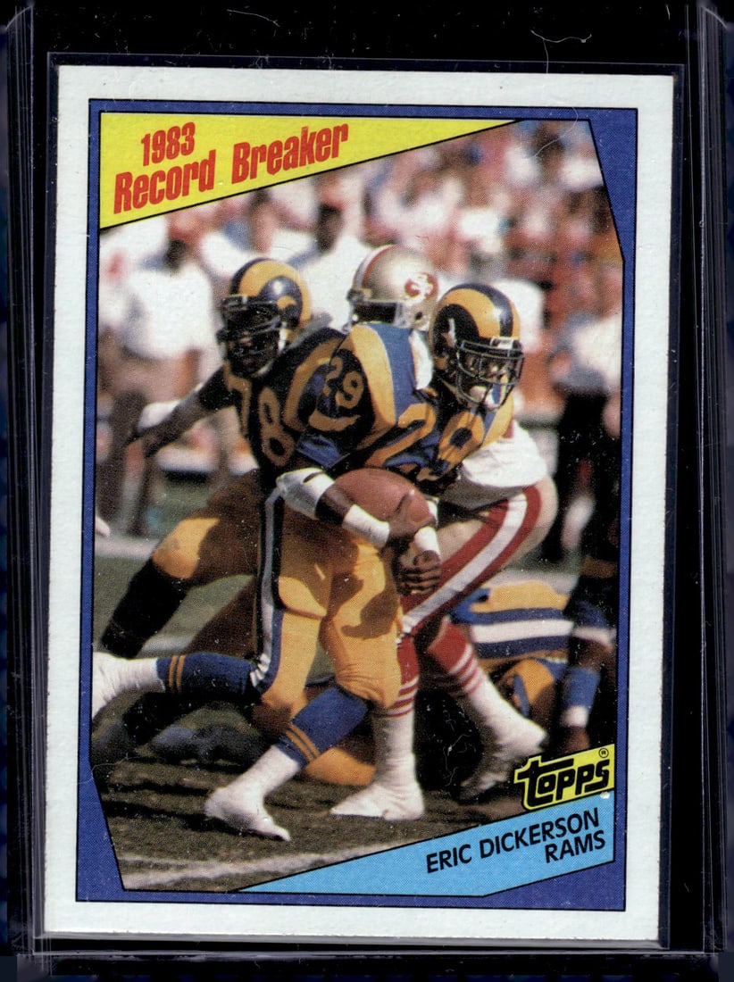 Eric Dickerson Rookie Card Record Breaker 1984 Topps #1 Rams (1 of 2)