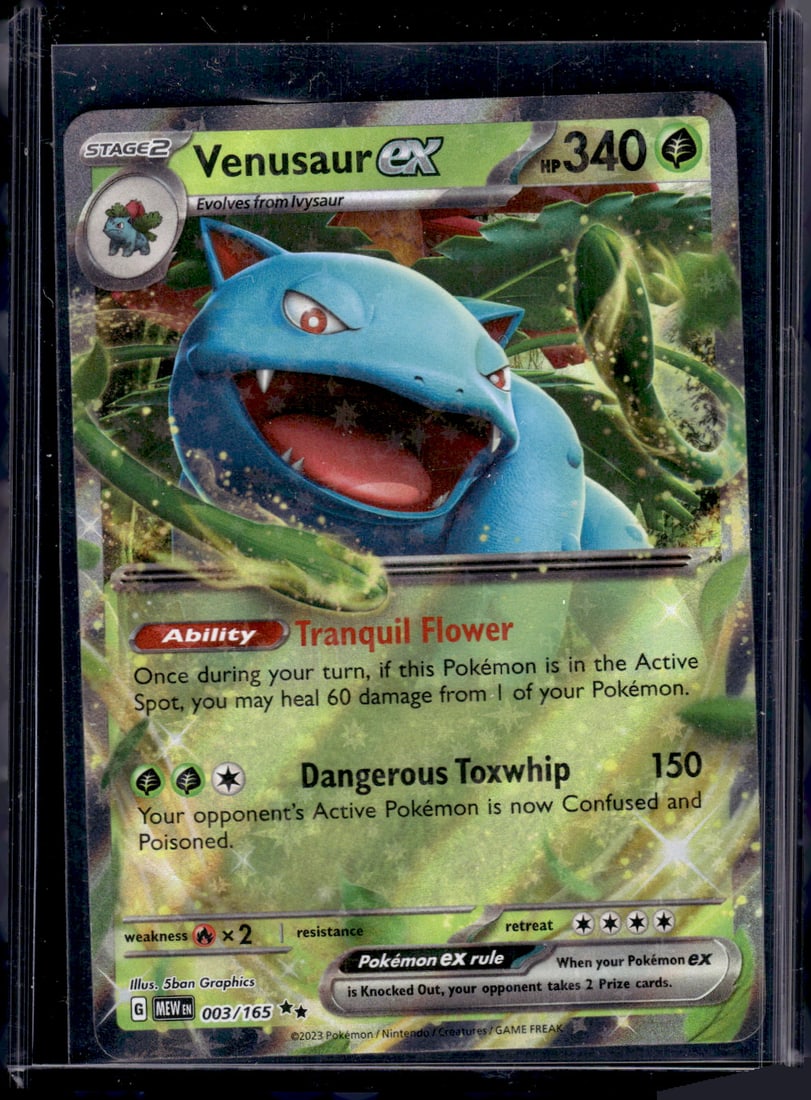 2023 Pokemon Scarlet & Violet 151 Venusaur Ex Double Rare #3 (1 of 2)