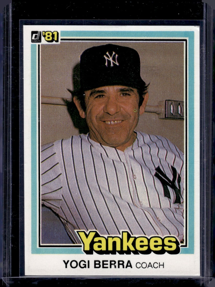 Yogi Berra 1981 Donruss #351 New York Yankees (1 of 2)