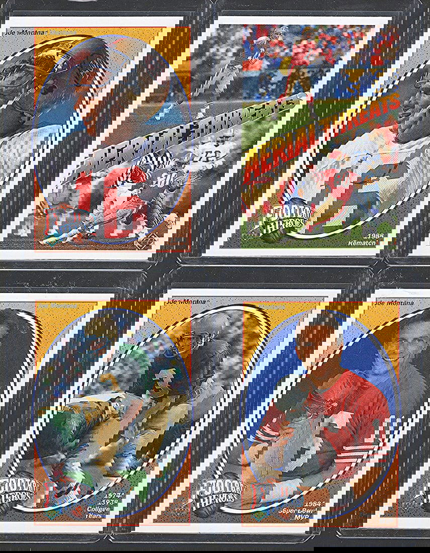 4 - Joe Montana 1991 Upper Deck NFL Trading Cards (1 of 2)