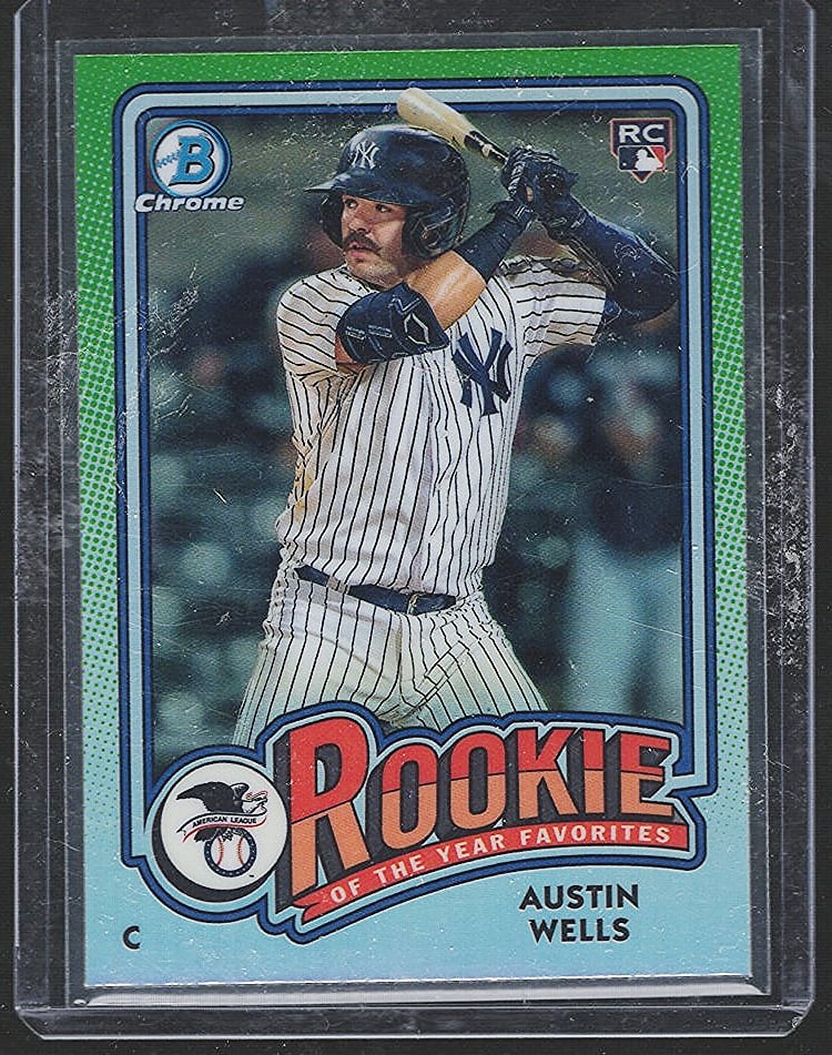 Austin Wells Rookie of the Year Favorites Insert 2024 Topps #ROY-2 Refractor (1 of 2)