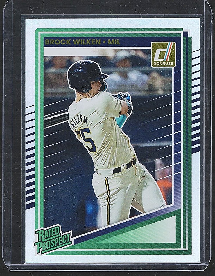 Brock Wilken Rated Prospect Silver Holo Prizm 2025 Donruss #115: Donruss Baseball MLB Trading & Sports Cards, Sports Cards for Sale Near Me, Prizm, Mosaic, Select, SP, SSP, Auction Memorabilia Lots for Sale On Line, World Series & Hall of Fame Players, Diamond King
