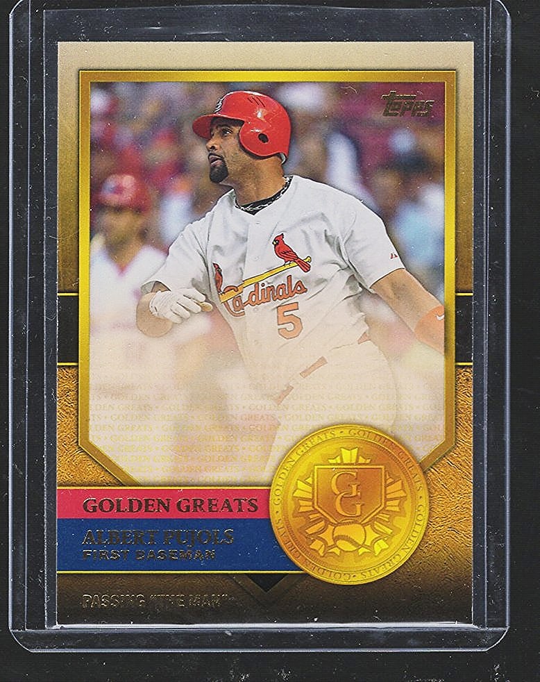Albert Pujols Golden Greats "Passing the Man" 2012 Topps #GG-66 Breaks Stan Musial's Record (1 of 2)