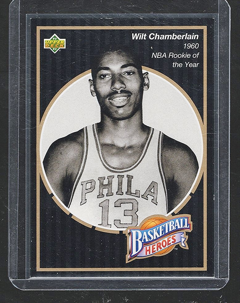 Wilt Chamberlain Basketball Heroes 1992 Upper Deck 1960 NBA Rookie of the Year (1 of 2)