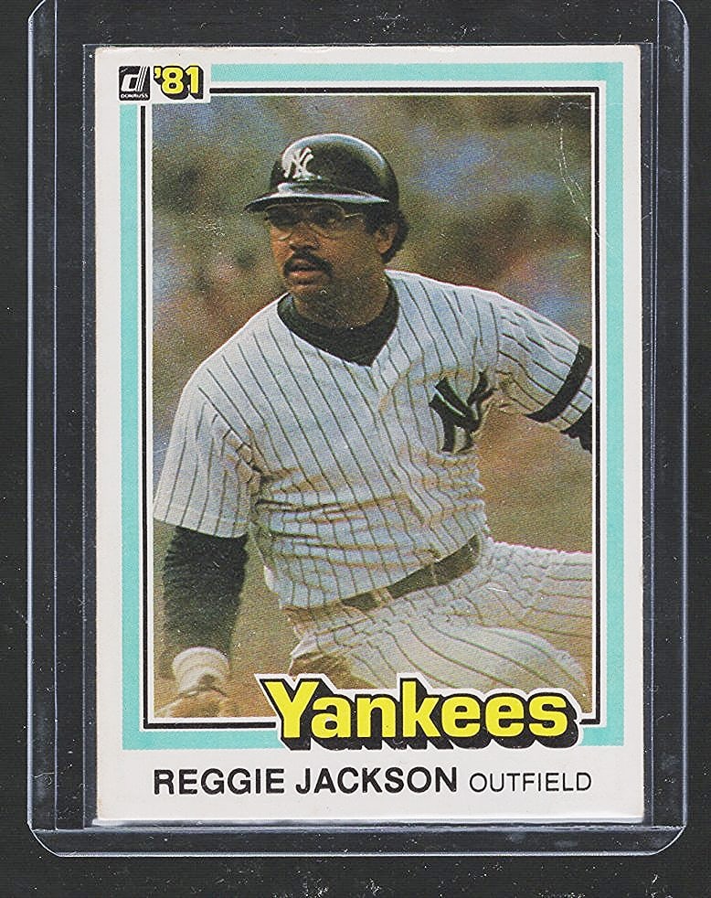 Reggie Jackson 1981 Donruss #468 MLB Trading Cards (1 of 2)
