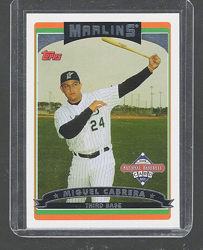 Miguel Cabrera National Baseball Card Day 2006 Topps #10 of a Set of 10 (1 of 2)