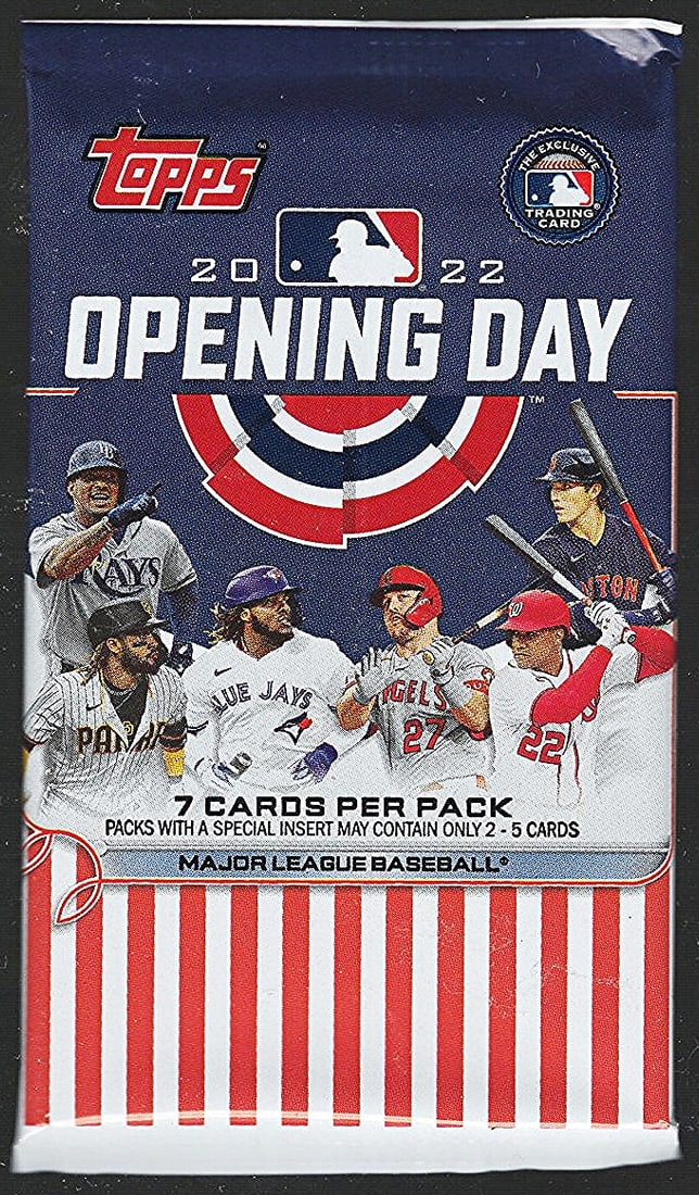 2022 Topps Opening Day Baseball HOBBY BOX PACK - MLB Sports Trading Card (1 of 1)