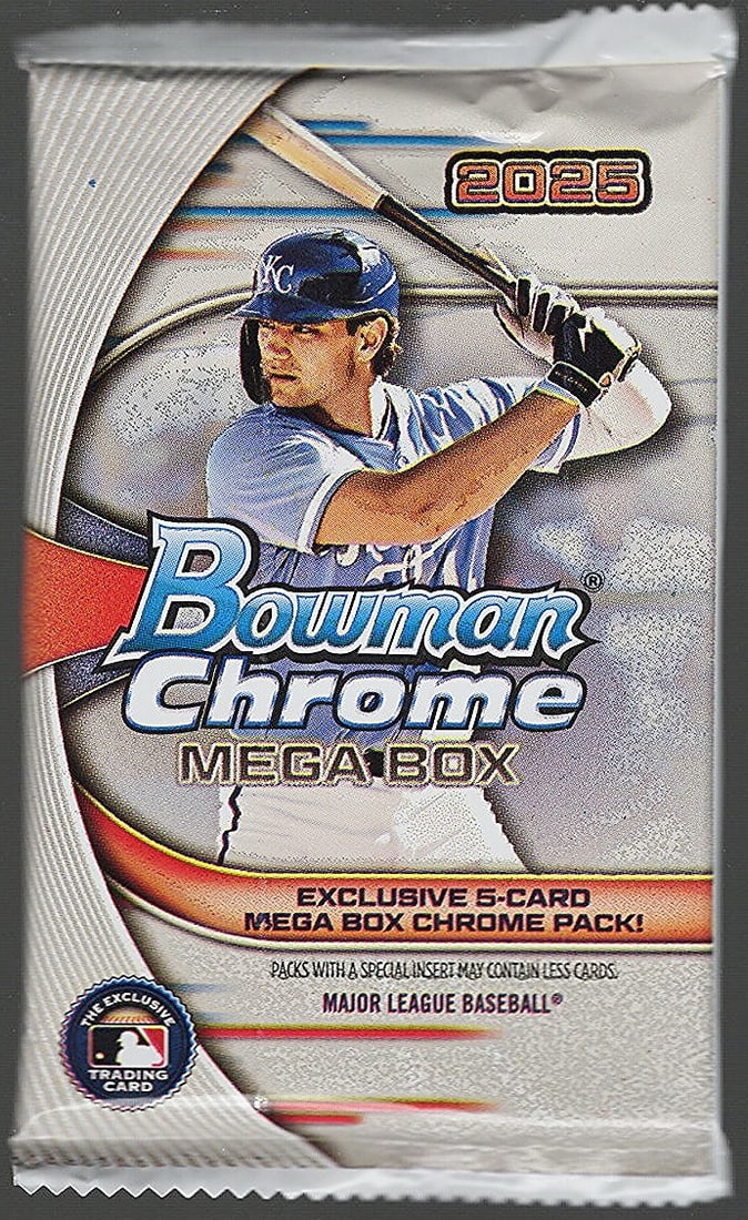 2025 Bowman Baseball Cards Mega Box Chrome Mojo Pack, James Wood Rookie Card (1 of 1)