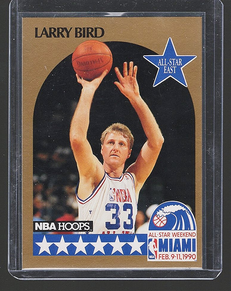 Larry Bird All-Star Insert 1991 NBA Hoops #2 Vintage NBA Trading Card (1 of 2)
