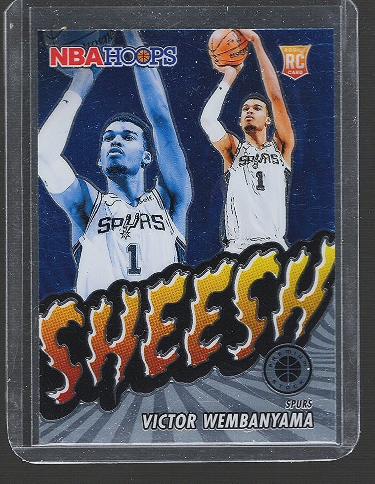 Victor Wembanyama Rookie Card Sheesh Insert 2023 Panini NBA Hoops Premium Stock #12 (1 of 2)