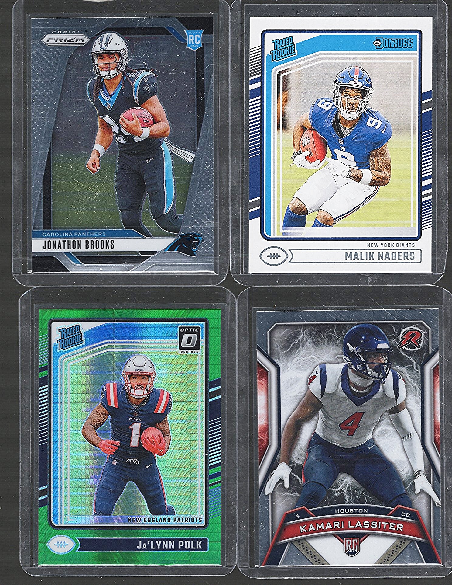 4 - Panini & Topps 2024 & '25 NFL Rookie Cards - Green Hyper Polk, Nabers/Brooks Rated Rookie: Panini Select, Prizm, Mosaic, Contenders, Zenith, Phoenix, Illusions, Absolute, Rookie NFL Sports Trading Cards, SP, SSP, Cards, Football Cards for Sale Near Me, Superbowl & Hall of Fame Player Cards,