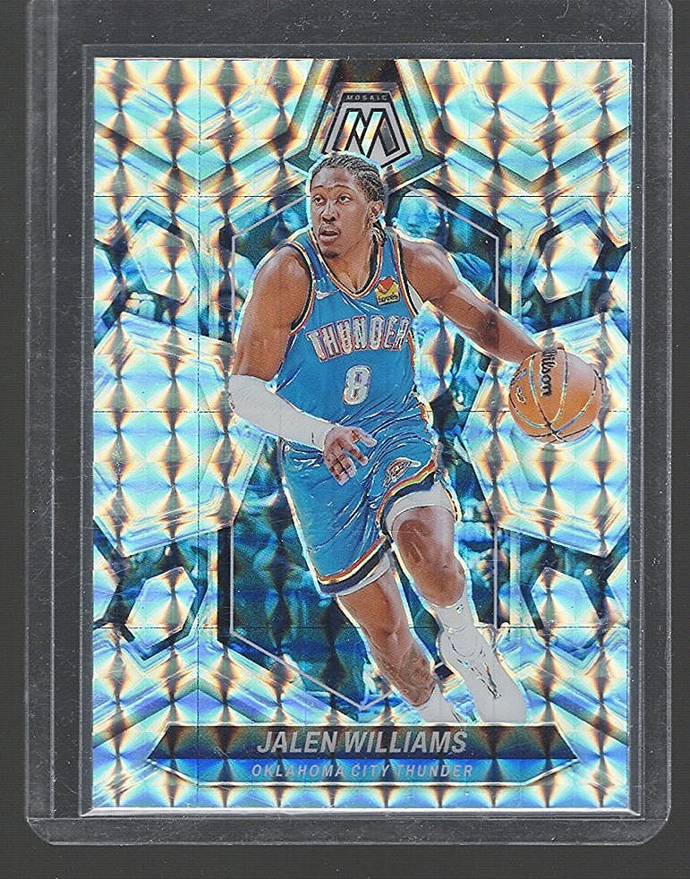 Jalen Williams Silver Mosaic Prizm 2023 Panini Mosaic #41 NBA Trading Card (1 of 2)