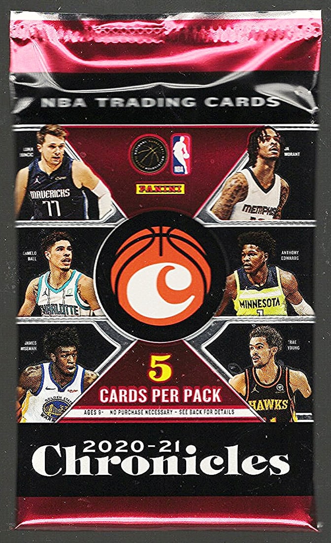 2020-21 Panini Chronicles Basketball Cards Hanger Value Pack Sports Cards (1 of 1)