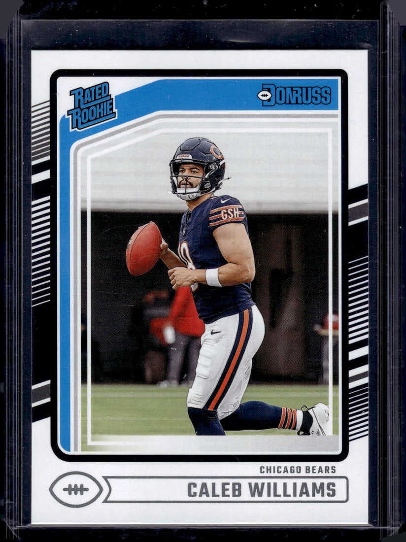 Caleb Williams Rookie Card 2024 Donruss #327 Chicago Bears: Donruss Football NLF Trading & Sports Cards, Sports Cards for Sale Near Me, Valuable Memorabilia Auction Lots Sold On Line, SP, SSP
