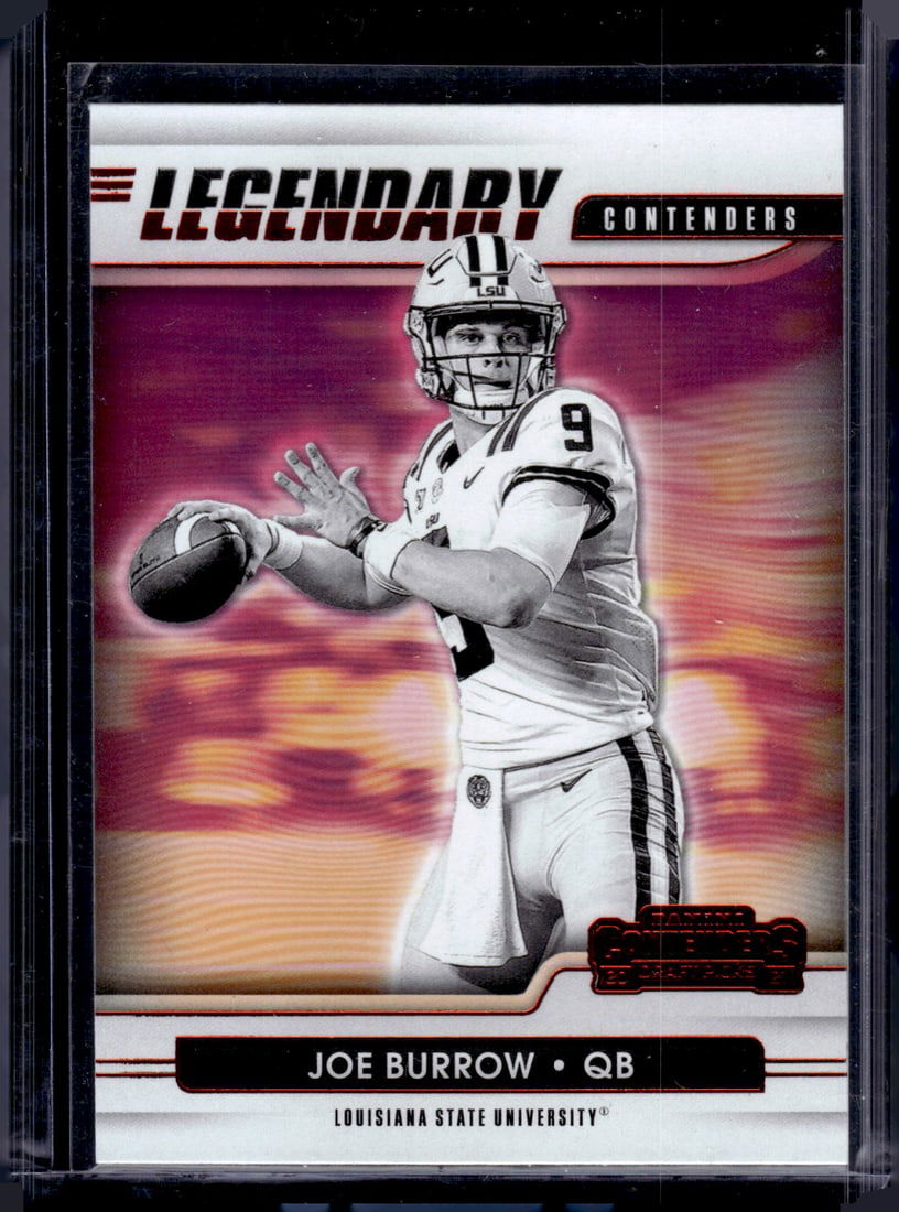 Joe Burrow Legendary Colors Red 2021 Contenders Draft Picks #12 LSU Tigers, Bengals (1 of 2)