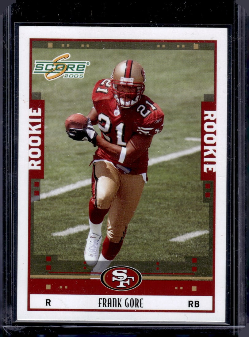 Frank Gore Rookie Card 2005 Score #367 San Francisco 49ers (1 of 2)