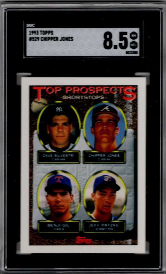 Chipper Jones Top Prospects 1993 Topps #529 SGC 8.5 (1 of 2)